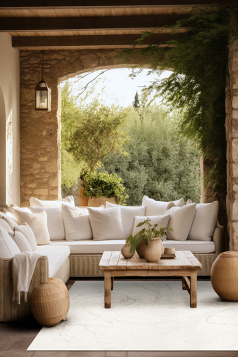 Dywan Dwustronny Sznurkowy Brussels 205733/10030 Natural Szary Krem Beton Outdoor