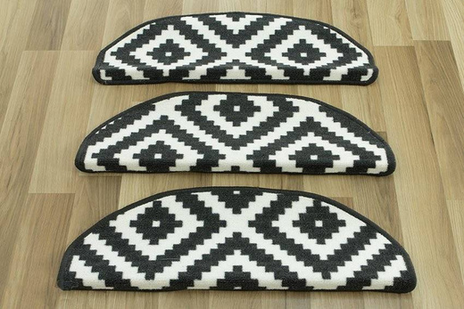 Antypoślizgowe Nakładki półokrągłe romby czarny 91