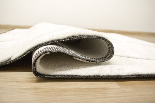 Dywan Shaggy Lula Soft IM85A Black/Bone Trójkąty Krem Czarny