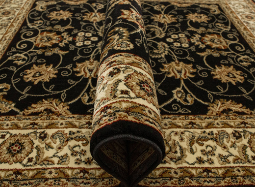 Dywan Super Rose 2338A black/cream Ornament Czarny Beż Krem