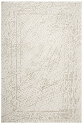 Lśniący Dywan Allora Plus F928A Cream/Cream Krem Marmur Ramka