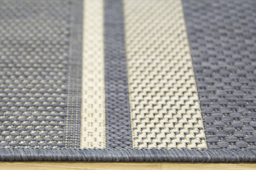 Dywan Sznurkowy Split 48118/591 Niebieski Krem Pasy