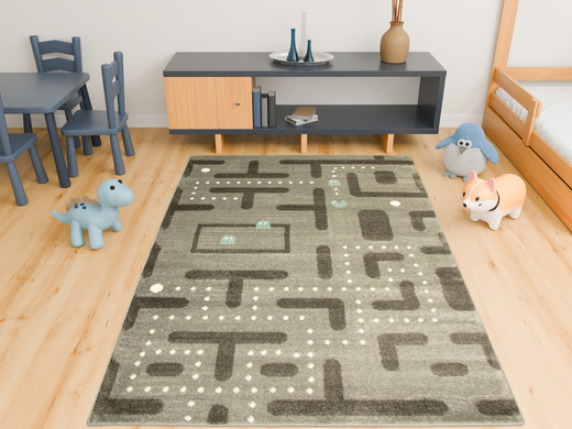 Dywan Dziecięcy Lima 9374B l.grey/d.grey Szary Grafit