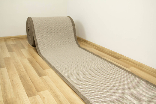 Dwustronny Sznurkowy Chodnik Brussels 205681/10210 Coffee Krem Beż szerokość 120 cm