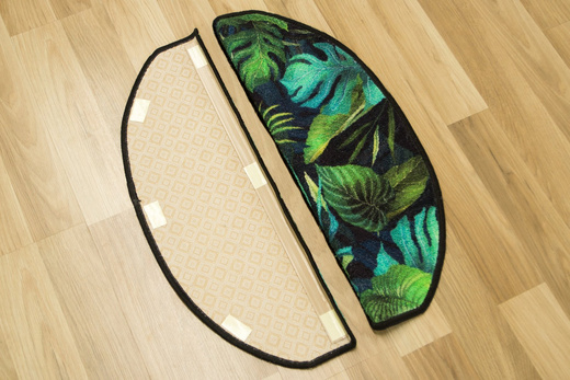 Nakładki na schody półokrągłe Monstera Green Butelkowa Zieleń