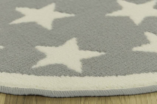 Okrągły Dywan Kids 533909/89933 gwiazdki krem