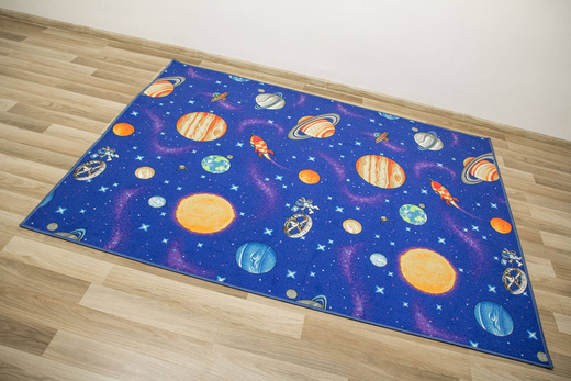Dywan Dziecięcy Galaxy Galaktyka Komos Rakiety Planety