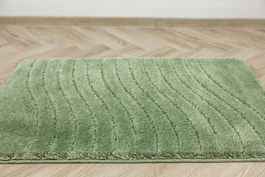 Dywanik Łazienkowy Antypoślizgowy Sara Sage Zielony Fale