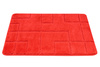 Dywanik Łazienkowy Antypoślizgowy Inez Red Czerwony Geometria