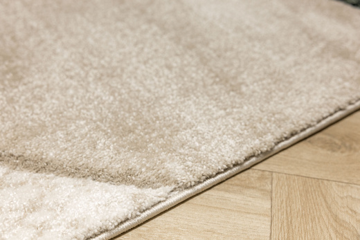 Dywan Kandy N390A d.beige/emeral Butelkowa Zieleń Beż Elipsy Fryz