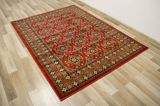 Dywan Ornamentowy Afgan 6892A red/red Czerwony Czarny Beż