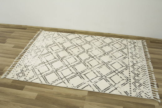 Dywan Karof 2588A white/mink 31 Szarobrązowy Krem Romby