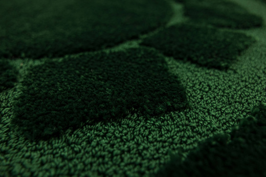 Dywanik Okrągły Łazienkowy Antypoślizgowy Ocean Butelkowa Zieleń