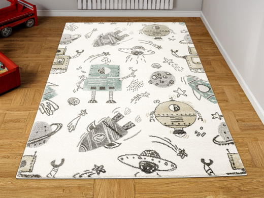 Dywan Lima G931A cream/d.grey Pastelowy Krem Turkus Roboty