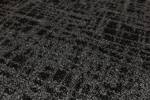 Wykładzina Pętelkowa Traffic 75 Czerń Grafit Kratka Melanż szerokość 4 m