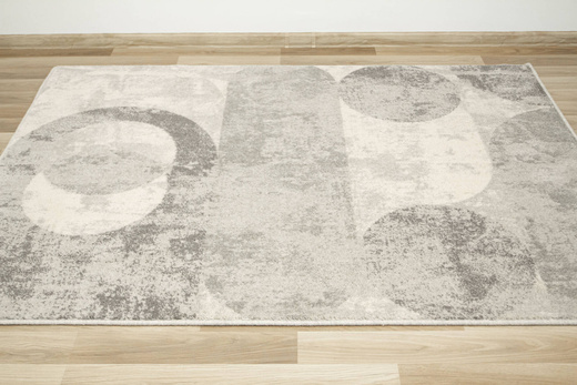 Wełniany Dywan Isfahan-M Fris Popielaty Wełna Geometryczny