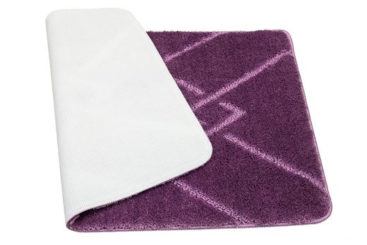 Dywanik Łazienkowy Antypoślizgowy Moreno Violet Fioletowy Romby