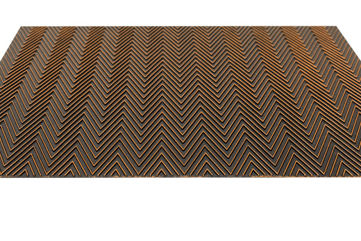 Wycieraczka gumowa kolor M58 dwustronna antypoślizgowa brąz czerń jodełka karo