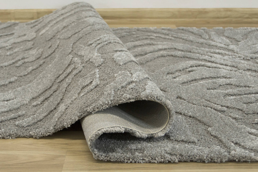 Dywan Coco 59615/77 Shaggy Szary Dwupoziomowy