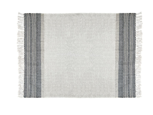 Bawełniany Koc Ines Beż Krem Paski