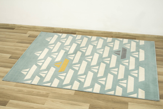 Dywan Dziecięcy Eldo 18411/32 Łódki Krem Turkus Miodowy