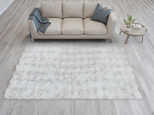 Dywan Oslo Bubble Jasny Szary Rabbit Królik