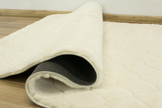 Dywan RABBIT 3D Cream Romby Pluszowy