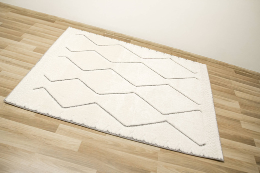 Dywan Shaggy Lula Soft IM09A L.Gr/Bon Krem Szary Zygzaki