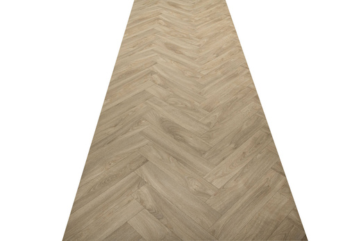 Obiektowa wykładzina PCV Soho Laurel Oak 116L Jodełka Parkiet Beż szerokość 1 m