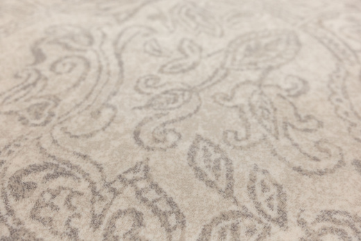 Wełniany Dywan Agnella Agnus Berien Bialy Ornament Beż Krem Szary
