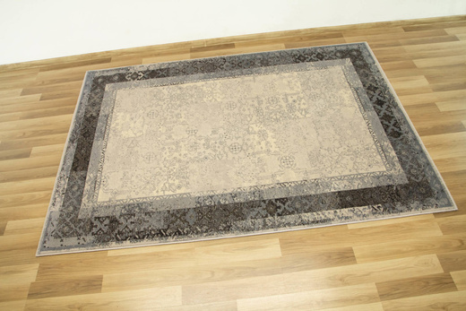 Wełniany Dywilan Moon Lumena Silver Szary Niebieski