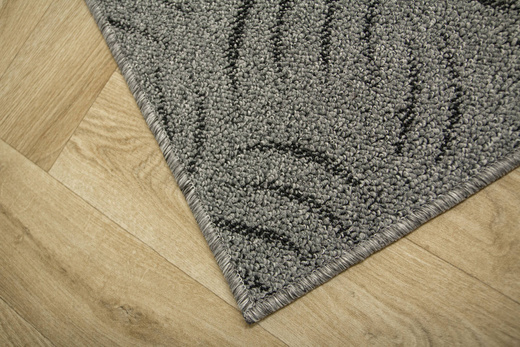 Wykładzina Presto 74 Melanż Srebrzysty Szary Czarny szerokość 4 m