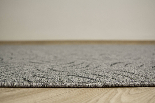 Dywan Presto Presto 74 Melanż Srebrzysty Szary Czarny