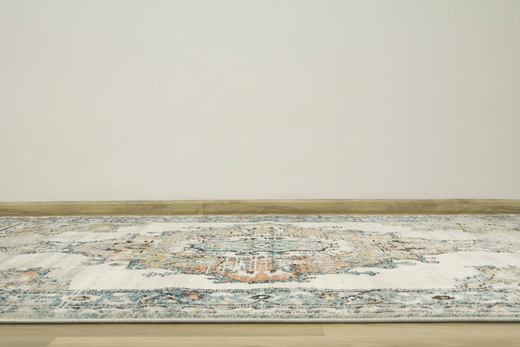 Dywan Lucca 8604B l.grey/cream Ornamentowy Krem Turkus Łosoś