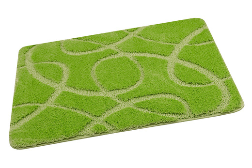 Dywanik Łazienkowy Antypoślizgowy Kobe Light Green Jasny Zielony Linie