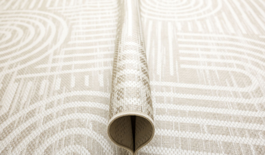 Dywan Sznurkowy Haga 03606E cream/vizon Beż Krem Geometria Outdoor