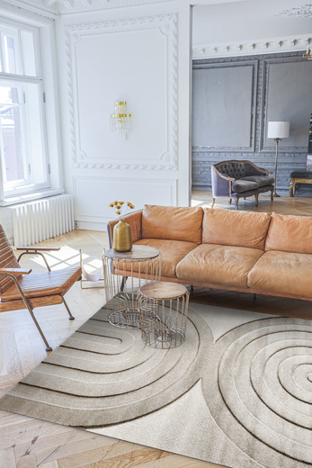 Dywan Agent 40438/870 brown/beig Krem Beż Brąz Półkola