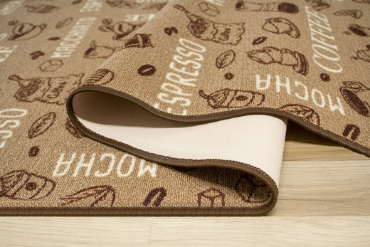 Antypoślizgowy Chodnik Coffee 04 Brąz Beż szerokość 100 cm