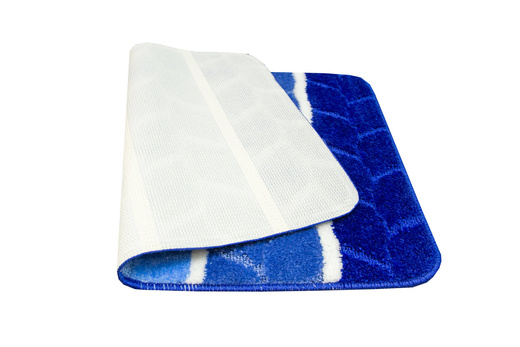 Dywanik Łazienkowy Fano Blue Niebieski Paski