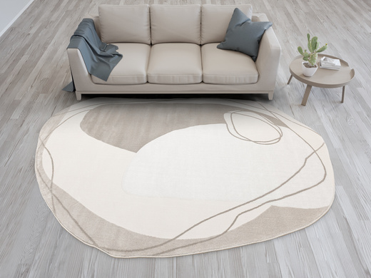 Dywan Selena GS001A Cream/Beige Szary Beżowy Krem Ksztalt
