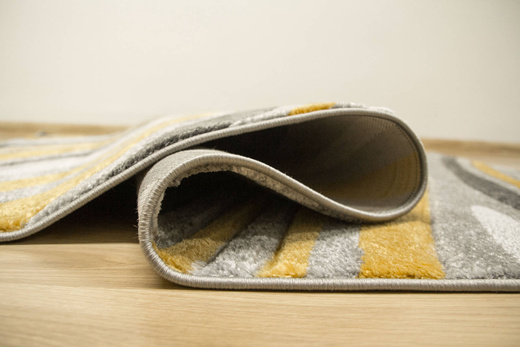 Dywan Amelia C012B grey/d.yellow Szary Żółty Fale