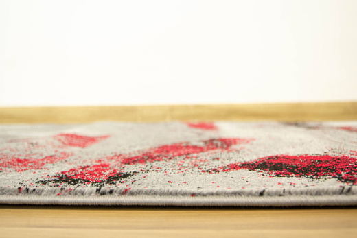 Chodnik Victoria B823A Red Czerwień Szary Przecierany szerokość 100 cm