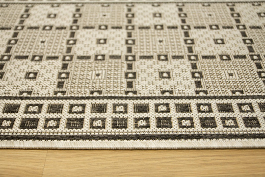 Dywan Sznurkowy 919/08 Natura PT Antracyt Srebrny Witraż