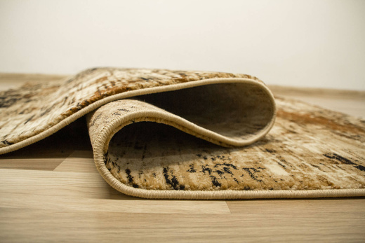 Dywan Super Rose 9187A Gold/Beige Beż Czarny Przecierany