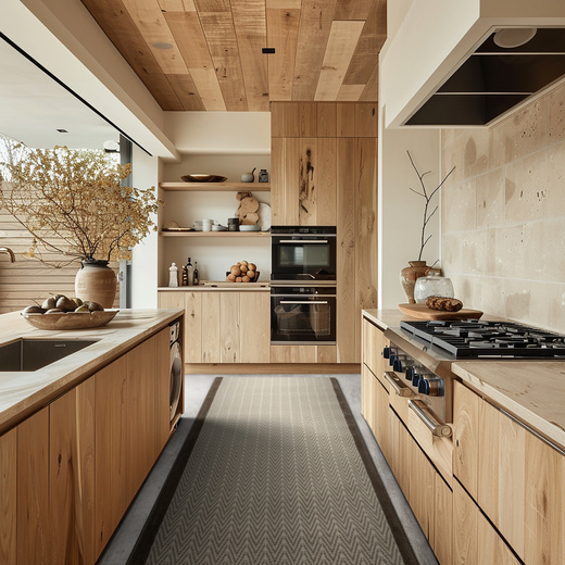 Chodnik Luna 503236/97944 Choco Jodełka Beż szerokość 70 cm