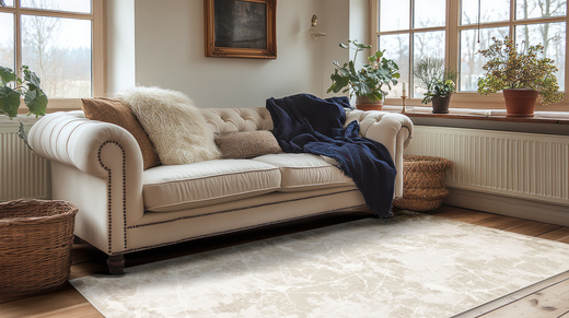 Dywan Illusion H026A cream HB/vizon Beż Krem Lśniący Marmur