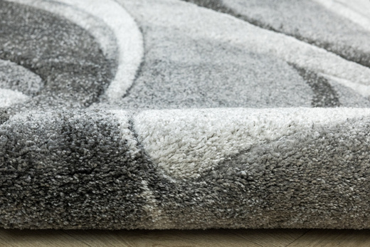 Dywan Kandy N402A m.grey/antraci Fale Abstrakcja Szary Grafit Fryz