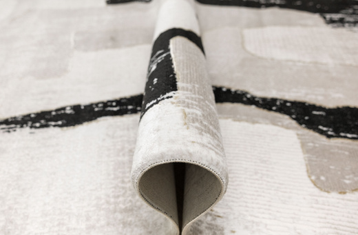 Dywan Kashmir KR204S Vizon/Black Beż Czarny Złoty Tynk