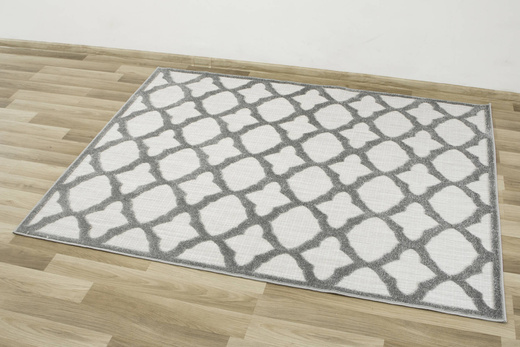 Dywan Sznurkowy Stella D403A d.grey/l.grey Koniczyna Marokańska Szary