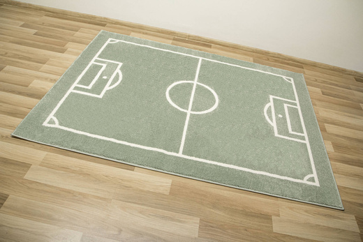 Dywan Dziecięcy Lima 6333B green/cream Boisko Zielona Oliwka Krem